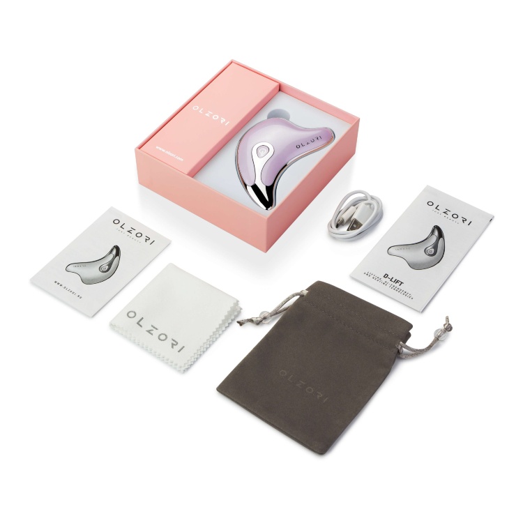 OLZORI D-LIFT Микротоковый массажер для лица (Purple)