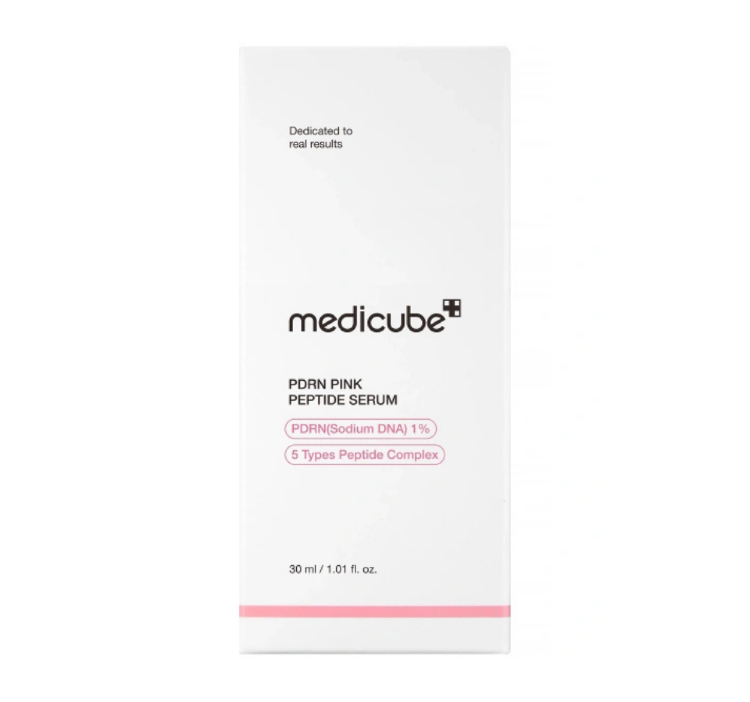 MEDICUBE, Укрепляющая сыворотка с ПДРН и пептидами, 30 мл, PDRN Pink Peptide Serum