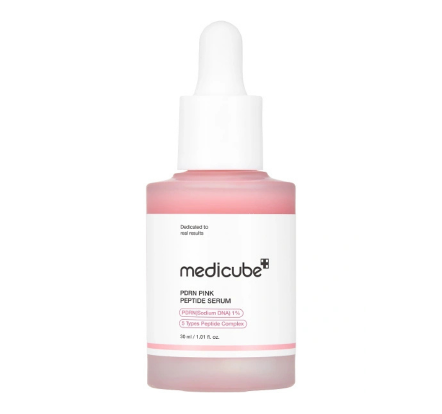 MEDICUBE, Укрепляющая сыворотка с ПДРН и пептидами, 30 мл, PDRN Pink Peptide Serum