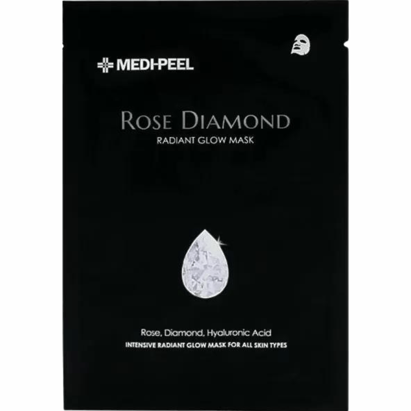 MEDI-PEEL, Маска для сияния кожи с бриллиантовой крошкой, 25 мл,Rose Diamond Radiant Glow Mask 