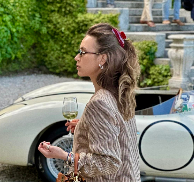 ASSORO, Крабик для волос, цвет (Красный закат)