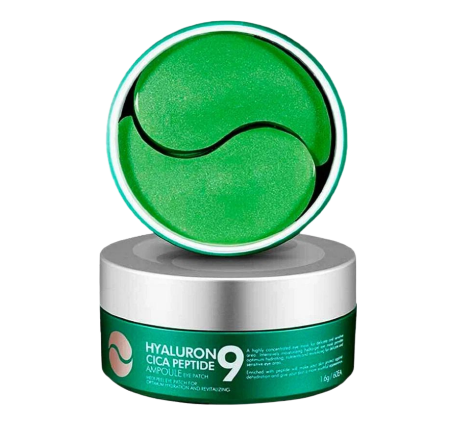 MEDI-PEEL, Hyaluron Cica Peptide 9 Патчи с центеллой и пептидным комплексом, 60 шт (30 пар)