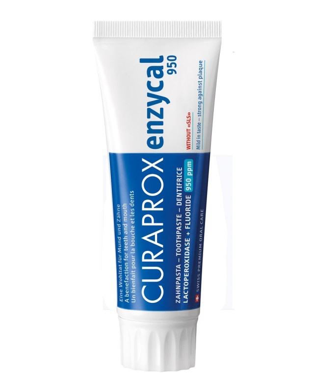 CURAPROX Зубная паста Enzycal 950, 75 мл. (с 6 лет)