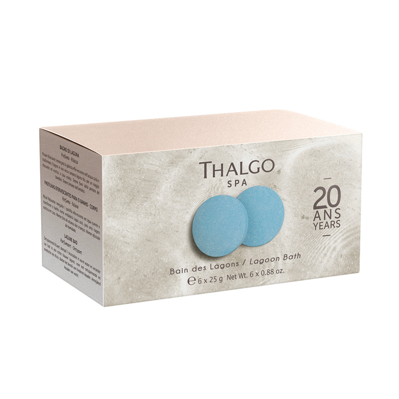 THALGO, Таблетки Шипучие для Ванны Лагуна 6 х 25 г, ILES PACIFIQUE