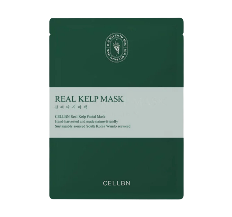 CELLBN REAL KELP FACIAL MASK Тканевая маска для лица из 100% натуральной ламинарии