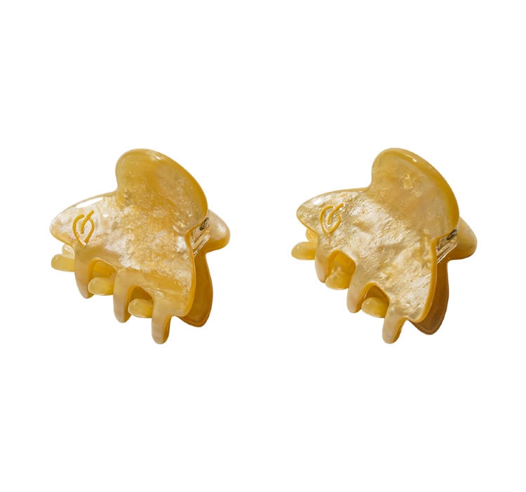 ASSORO, Набор крабов для волос мини, цвет (Лимонный щербет)