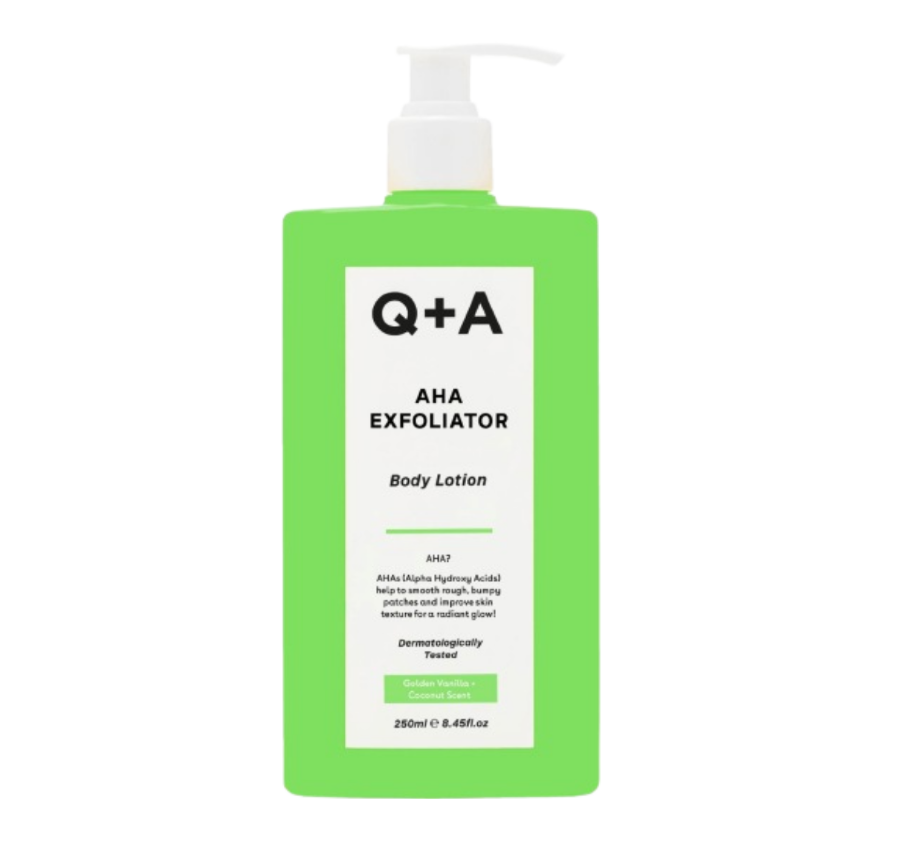 Q+A, Мягкий отшелушивающий лосьон для тела, 250 мл, AHA Exfoliator