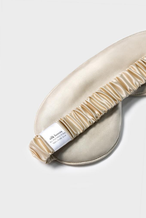 SILK LOVERS, Шелковая маска для сна (Латте)