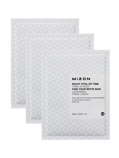 MIZON Увлажняющая тканевая маска для лица Enjoy Vital Up Time Tone Up Mask