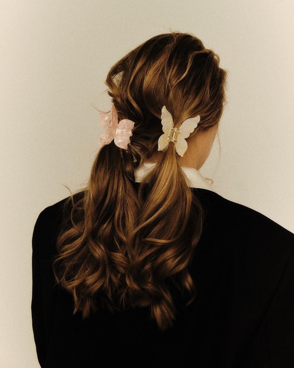 ASSORO, Крабик для волос, цвет (Перламутровая бабочка)