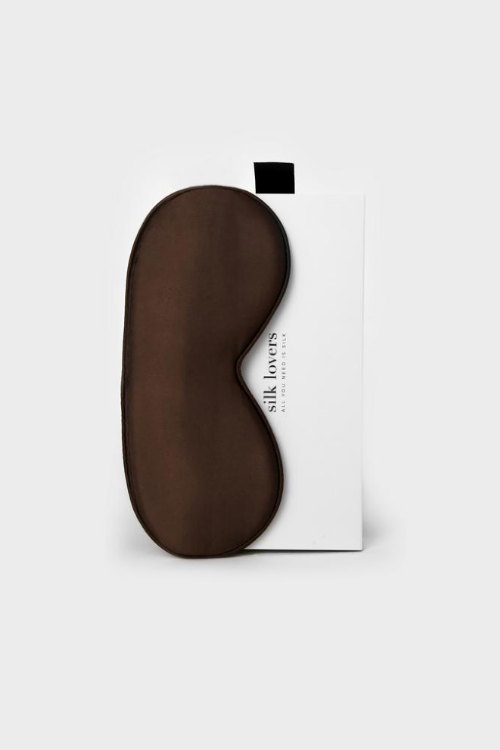 SILK LOVERS, Шелковая маска для сна (Шоколад)