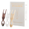 FIONA FRANCHIMON (№1 HAIRPIN), Шпильки коричневая, прозрачная, бежевая (набор из 3 шпилек)