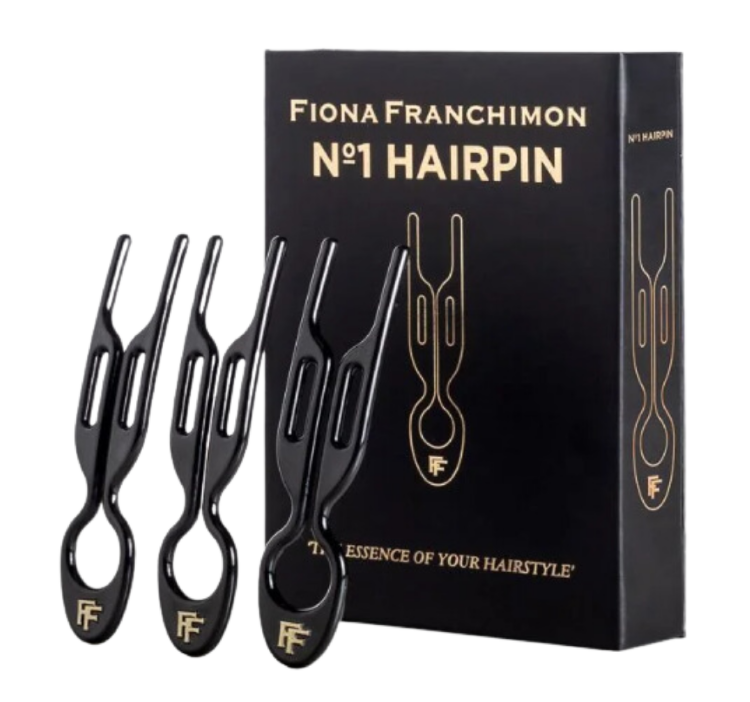 FIONA FRANCHIMON (№1 HAIRPIN), Шпильки черного цвета (набор из 3 шпилек)