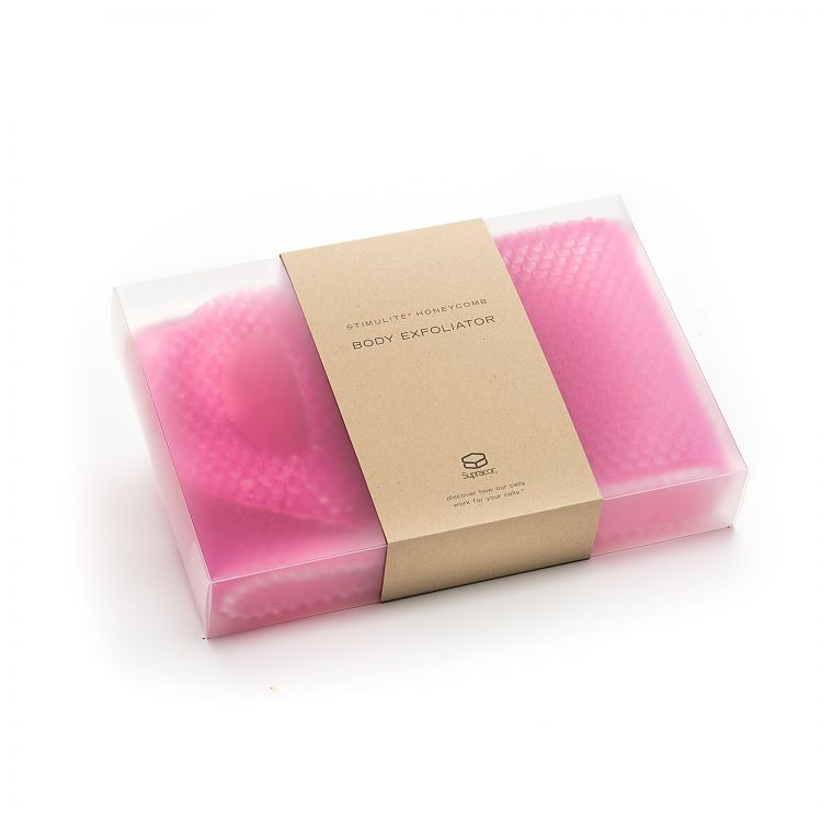 SUPRACOR Stimulite® Скрабер для тела с ручками.(Пурпурный)