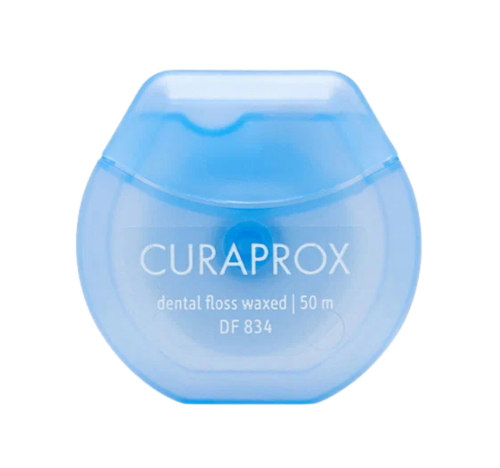 CURAPROX Нить межзубная мятная, 50 м, Dental floss waxed