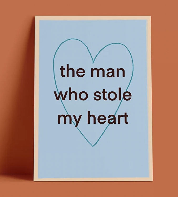 Открытка "THE MAN WHO STOLE MY HEART"