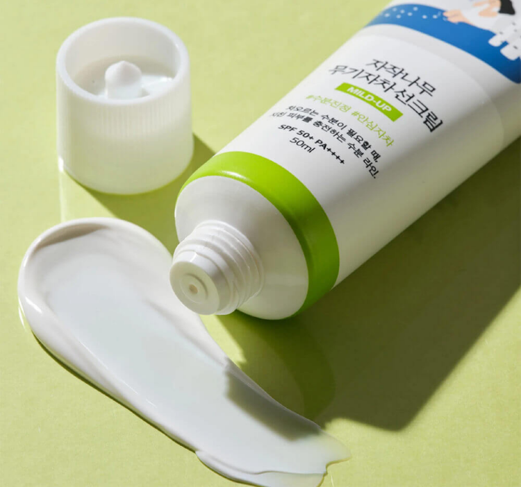 ROUND LAB, Солнцезащитный крем с березовым соком, 50 мл, BirchJuice Moisturizing Mild-UP SPF50+ 