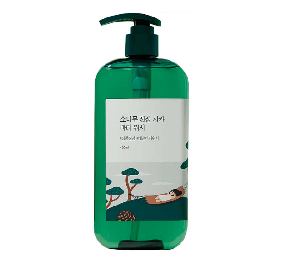 ROUND LAB, Успокаивающий гель для душа, 400 мл, Pine Calming Cica Body Wash