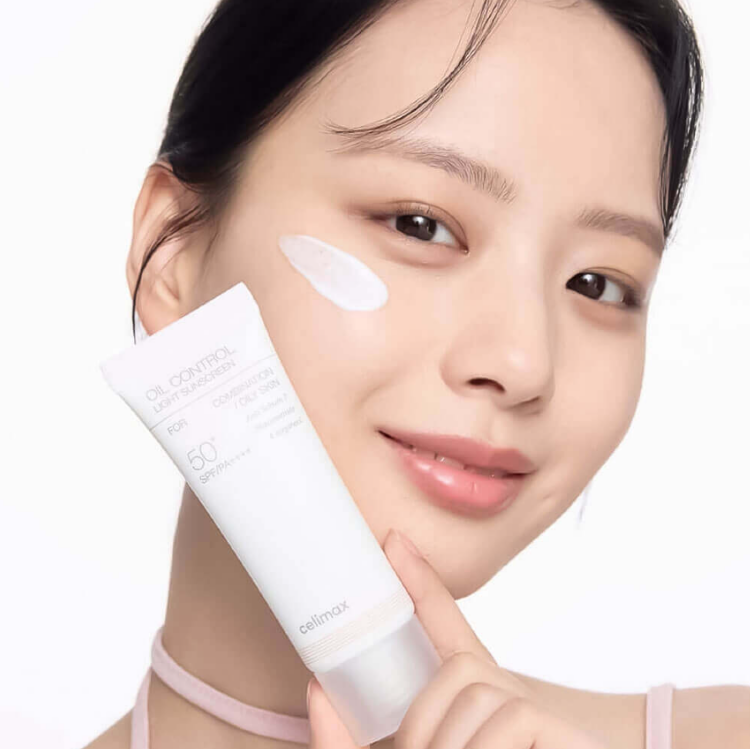 CELIMAX, Легкий солнцезащитный крем для жирной кожи, 40мл, Oil Control Light Sunscreen SPF50+ PA++++