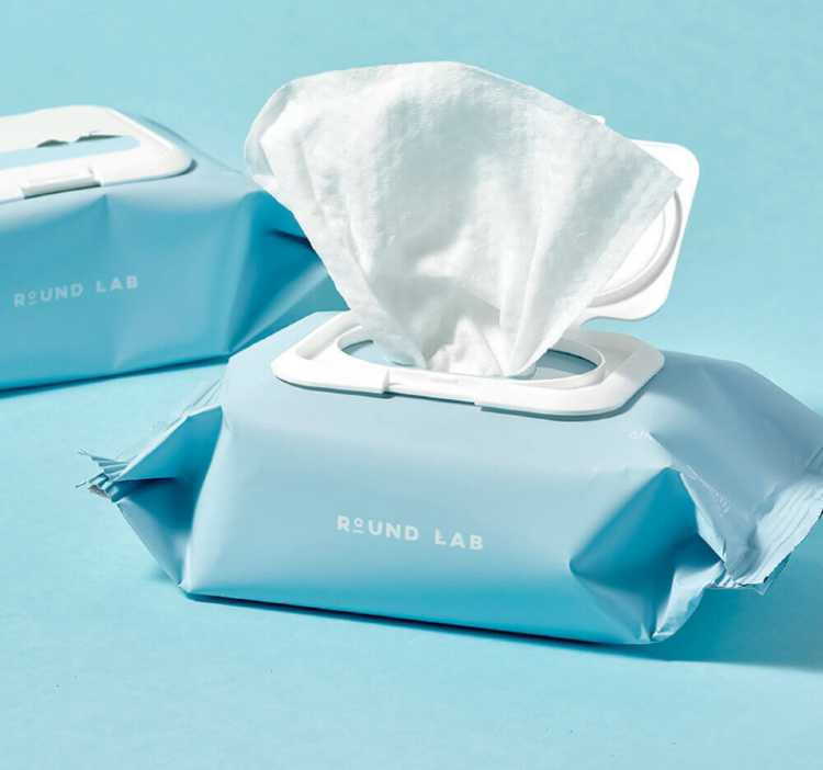 ROUND LAB, Очищающие салфетки для снятия макияжа, 30 шт, 1025 Dokdo Cleansing Tissue
