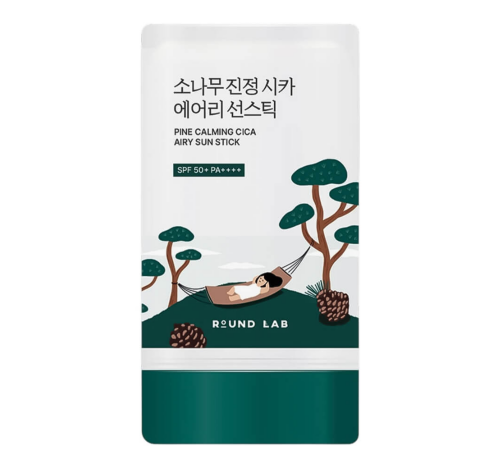 ROUND LAB, Солнцезащитный стик с сосной и центеллой для проблемной кожи, 19 г, SPF50+ PA++++