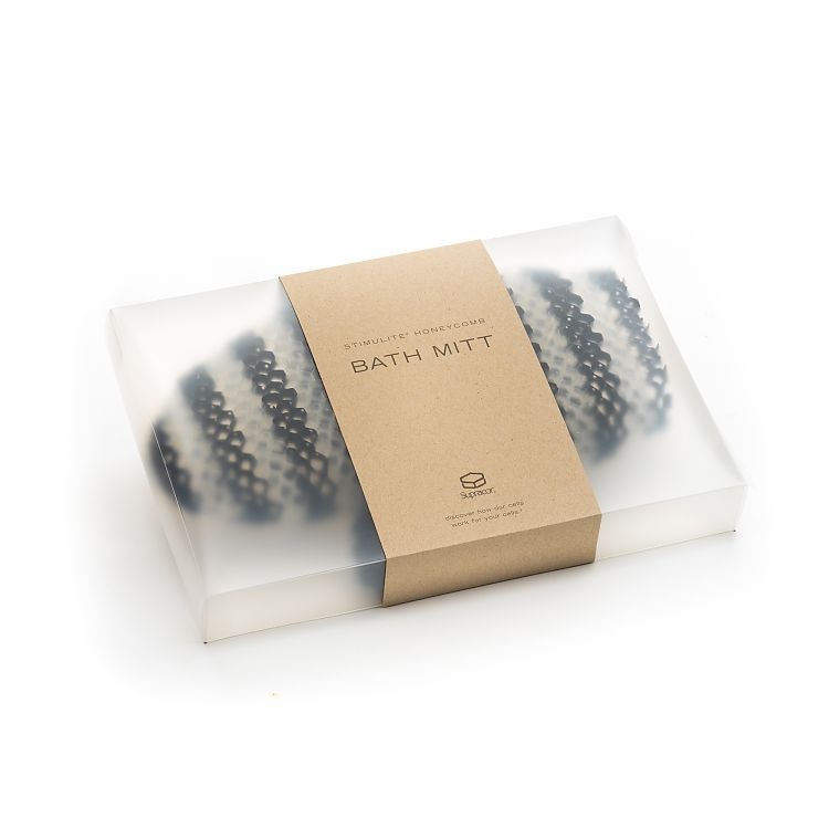 SUPRACOR Stimulite®. Мочалка рукавичка.(Черно-белая)