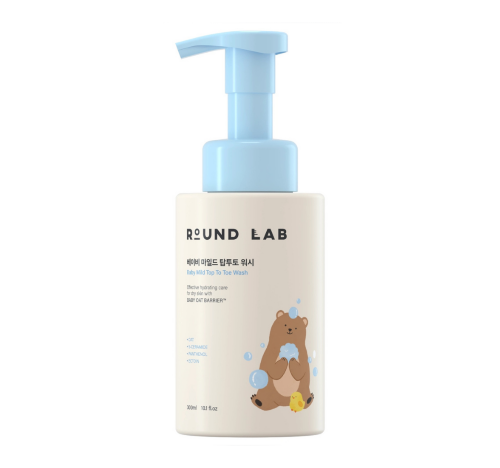 ROUND LAB, Детская очищающая пенка, 300 мл, Baby Mild Top To Toe Wash 