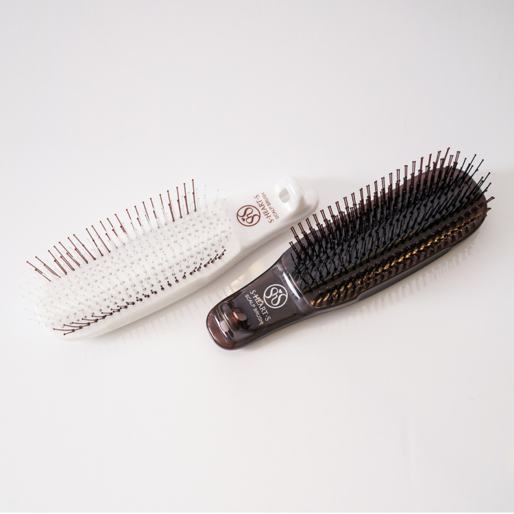 S-HEART-S, Расческа Scalp Brush Com (белая) мягкая
