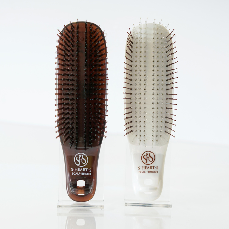 S-HEART-S, Расческа Scalp Brush Com (белая) мягкая