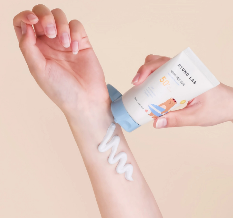 ROUND LAB, Детский солнцезащитный крем, 60 мл, SPF50+ PA++++ Baby Mild Sunscreen 