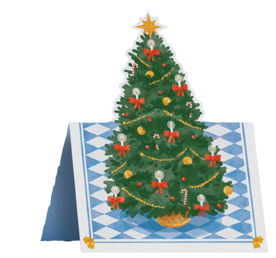 О`зеленая ёлка (открытка-трансформер)