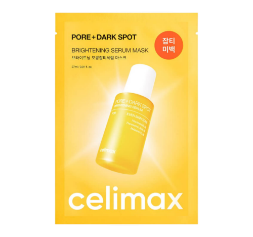 CELIMAX, Осветляющая ампульная тканевая маска с ниацинамидом, 27 мл*1шт, Pore +Dark Spot Brightenin