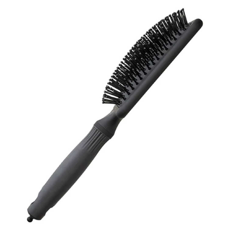 OLIVIA GARDEN, Щетка массажная, EXPERT CARE RECTANGULAR Nylon Bristle Black Label L