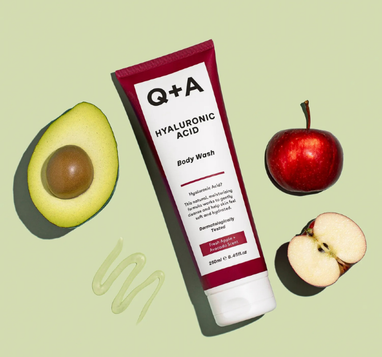 Q+A, Увлажняющий гель для душа, 250 мл, HYALURONIC ACID