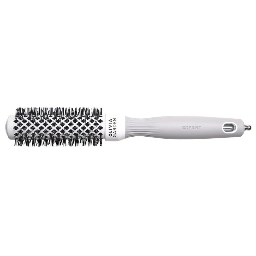OLIVIA GARDEN, Термобрашинг 25 мм Серый, EXPERT BLOWOUT SHINE White&Grey