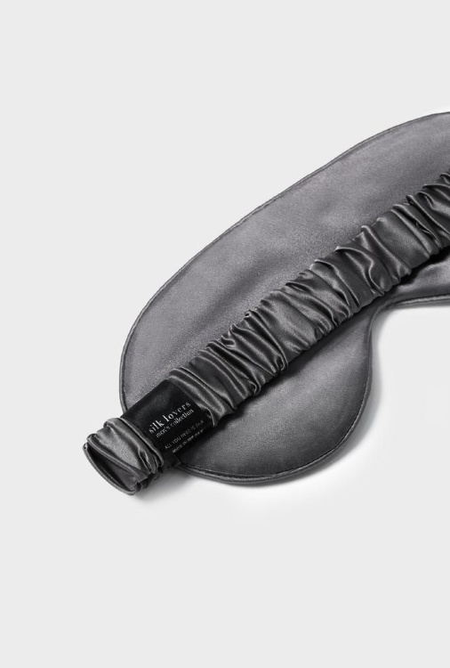 SILK LOVERS, Мужская шелковая маска для сна (графит) SILK LOVERS, Мужская шелковая маска для сна (графит)