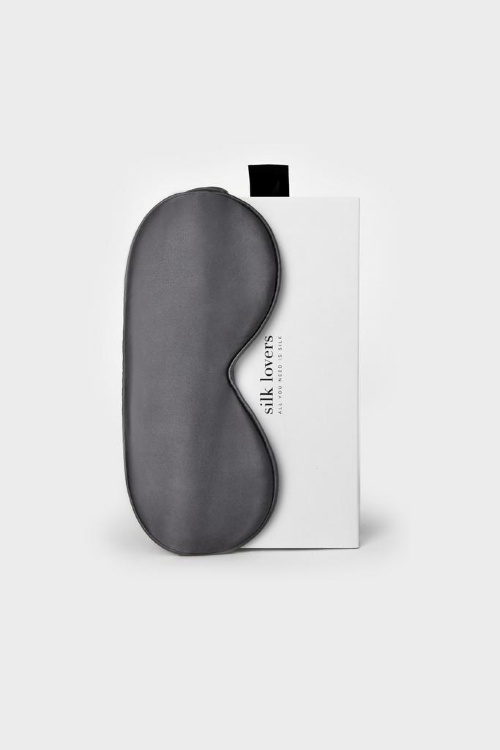 SILK LOVERS, Мужская шелковая маска для сна (графит) SILK LOVERS, Мужская шелковая маска для сна (графит)