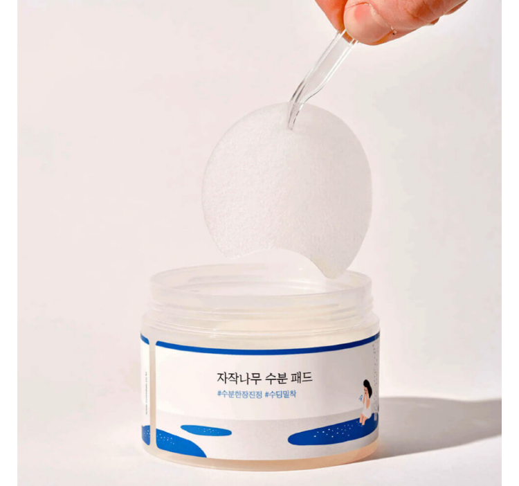 ROUND LAB, Успокаивающие пэды с берёзовым соком, 80 шт, Birch Juice Moisturizing Pad 