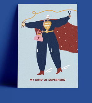 Открытка "MY KIND OF SUPERHERO"