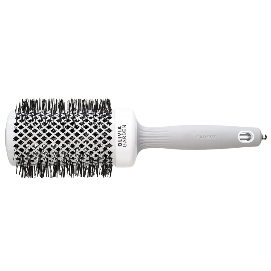 OLIVIA GARDEN, Термобрашинг 55 мм Серый, EXPERT BLOWOUT SHINE White&Grey