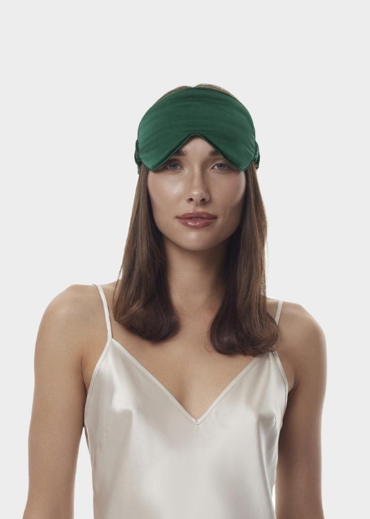 SILK LOVERS, Шелковая маска для сна (изумруд) SILK LOVERS, Шелковая маска для сна (изумруд)