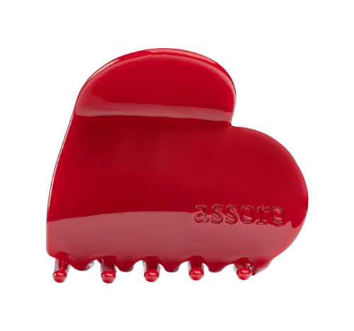 ASSORO, Крабик для волос макси, цвет (Бордовое сердце)