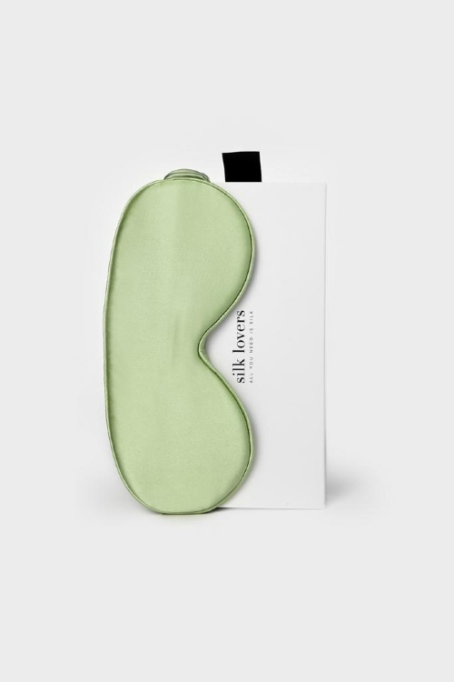 SILK LOVERS, Шелковая маска для сна (оливка)