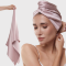SILK LOVERS, Полотенце для волос из натурального шелка 43*110см, цвет (пудра)