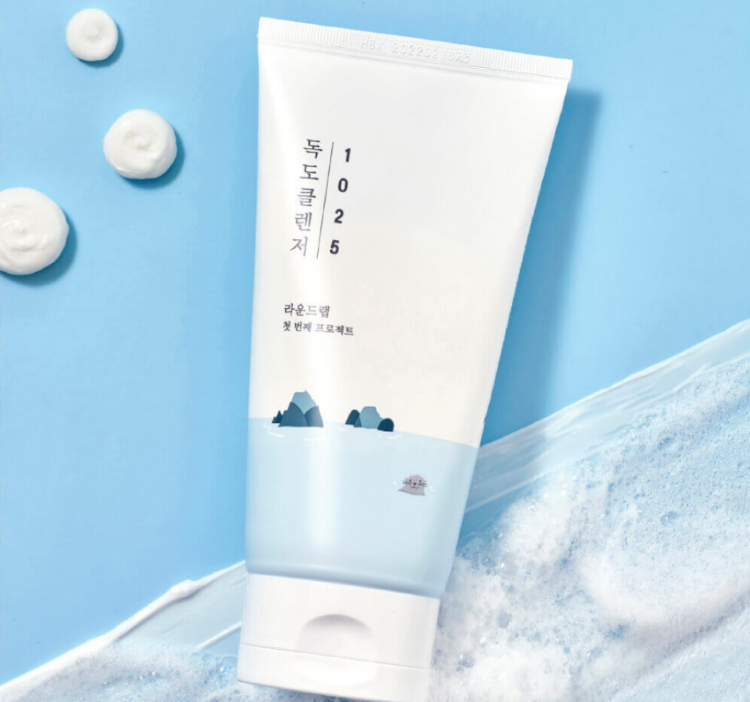 ROUND LAB, Мягкая пенка для умывания с морскойводой, 150 мл, 1025 Dokdo Cleanser 