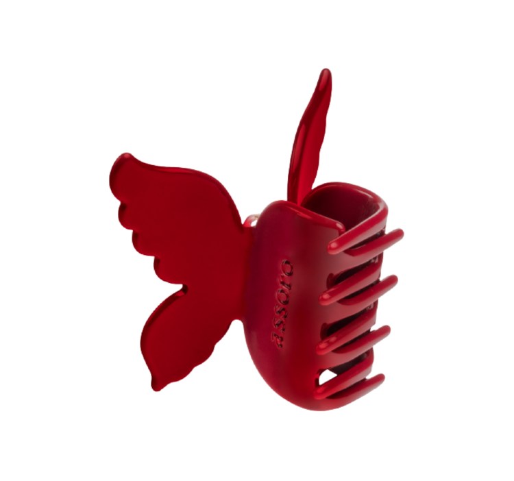 ASSORO, Крабик для волос, цвет (Бабочка Амарант)