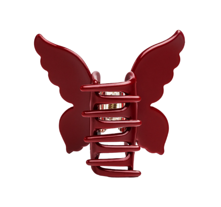 ASSORO, Крабик для волос, цвет (Бабочка Амарант)