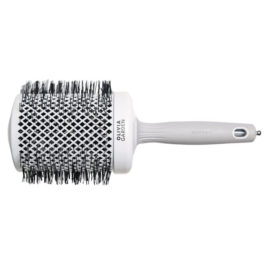 OLIVIA GARDEN, Термобрашинг 80 мм Серый, EXPERT BLOWOUT SHINE White&Grey