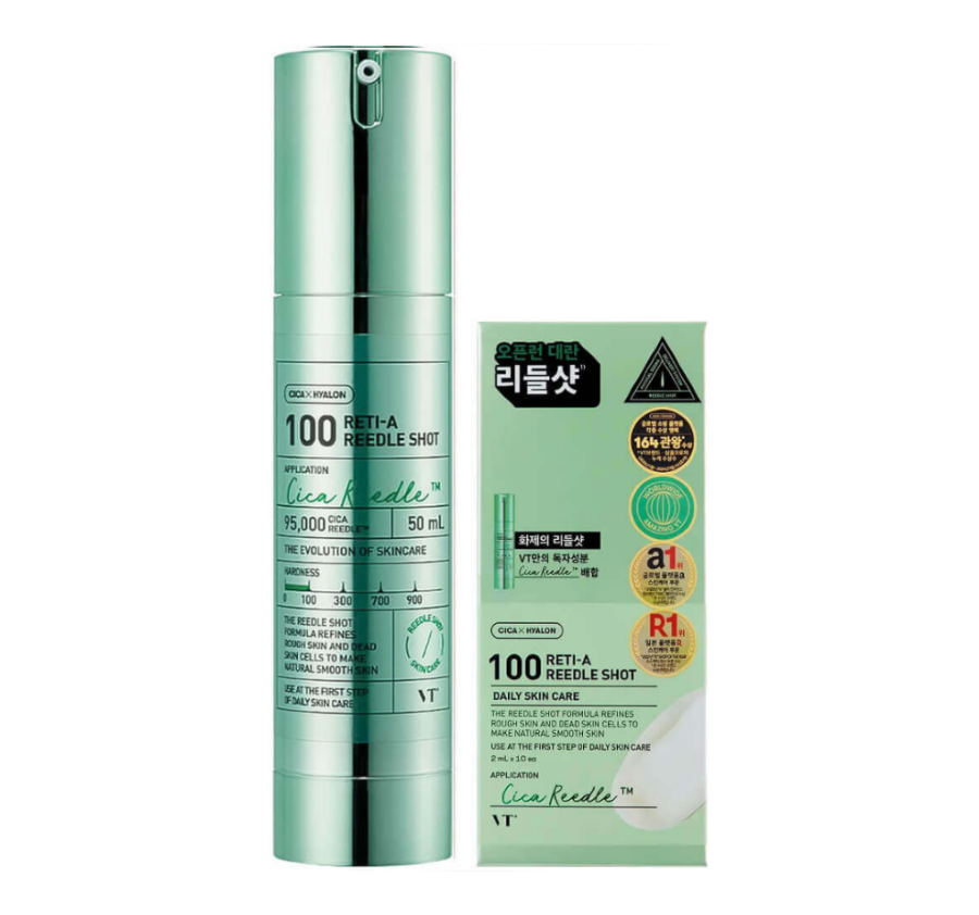 VT COSMETICS, Бустер-сыворотка с микроиглами иретинолом, 50 мл, Reti-A Reedle Shot 100 