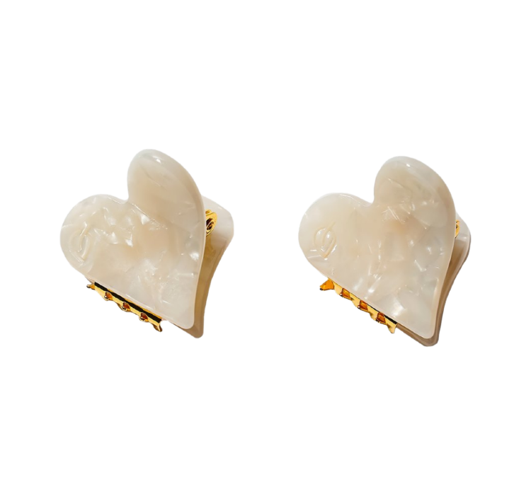 ASSORO, Набор крабов для волос мини, цвет (Белые леденцы)